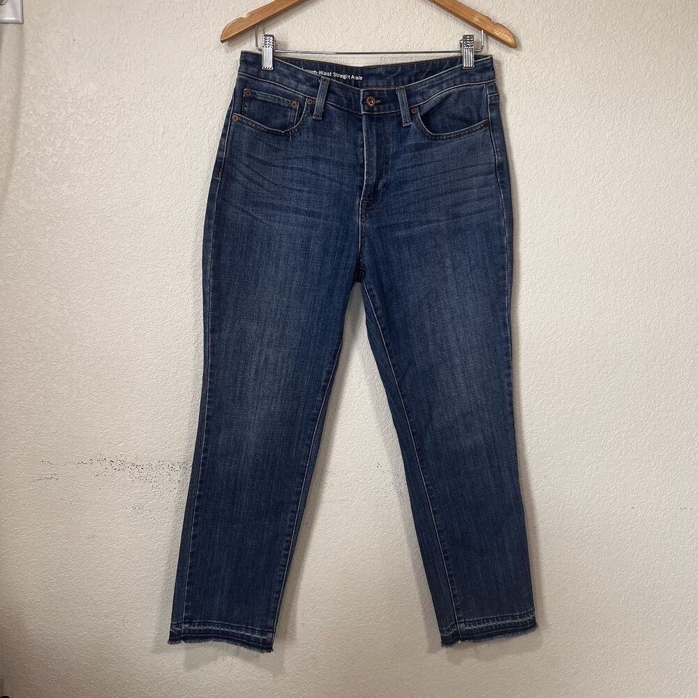 Talbots Size 4 Flawless High Waist Straight Leg Jeans High Rise D1
